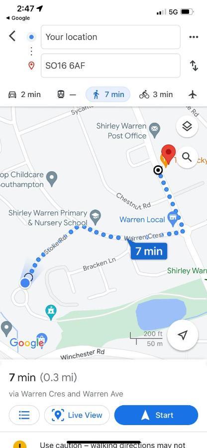 Shirley House 2, Self Catering Guest House, Self Check In, Smart Locks, 10 Min Walk To Southampton General, Aspire And Princess Anne Hospitals, Access To Fully Equipped Kitchen, Excellent Transport Links, Ideal For Longer Stays And Hospital Shifts Esterno foto